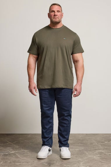 BadRhino Indigo Blue Straight Leg Stretch Jeans