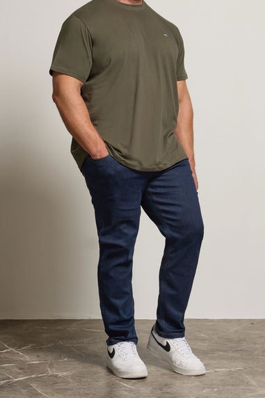 BadRhino Indigo Blue Straight Leg Stretch Jeans