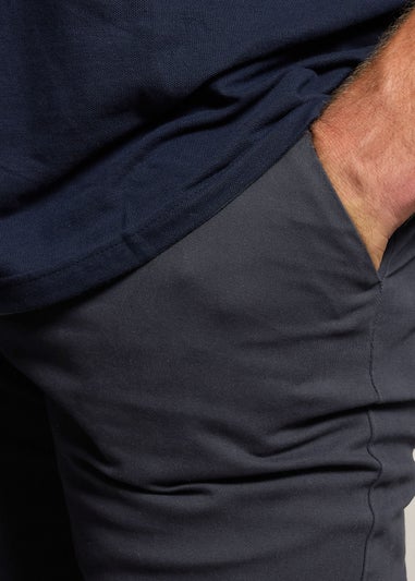 BadRhino Big & Tall Navy Blue Stretch Chinos