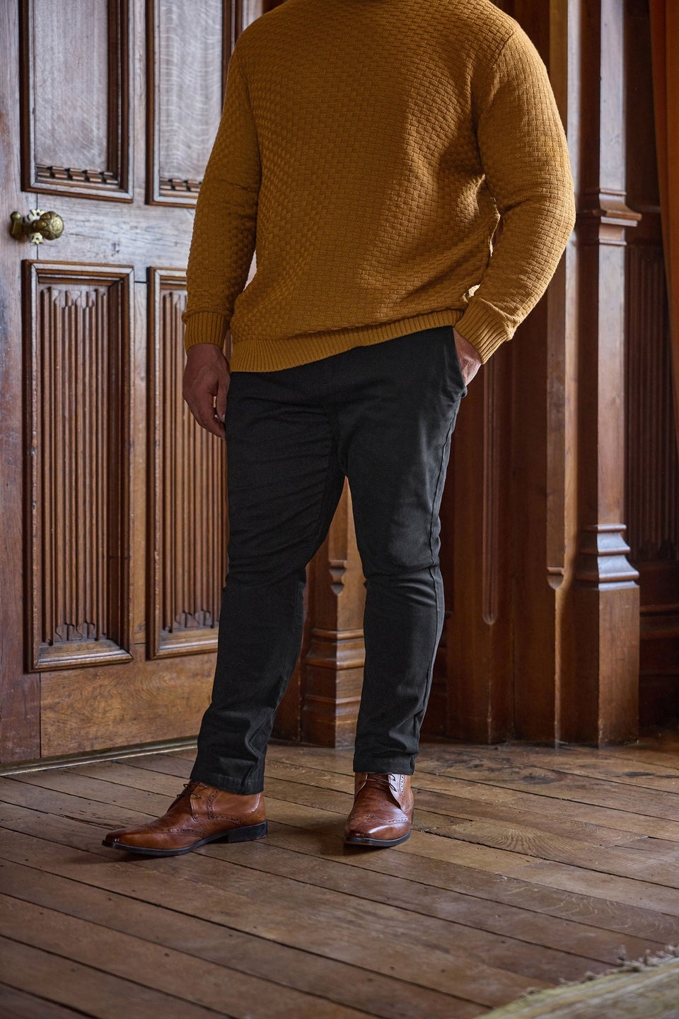 BadRhino Black Stretch Chinos