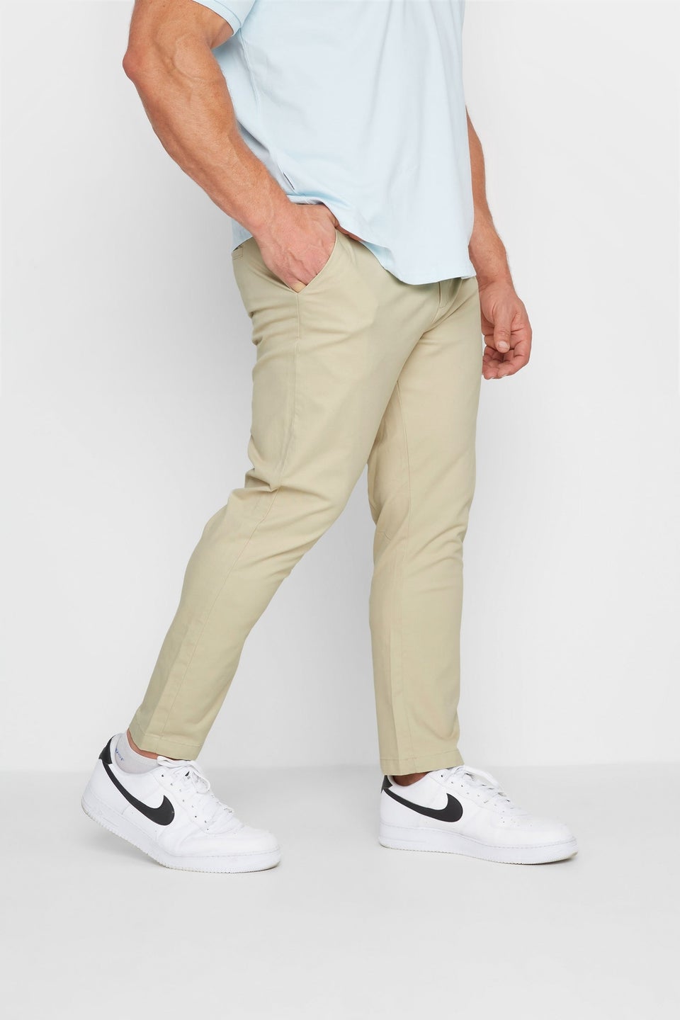 BadRhino Big & Tall Beige Brown Stretch Chinos