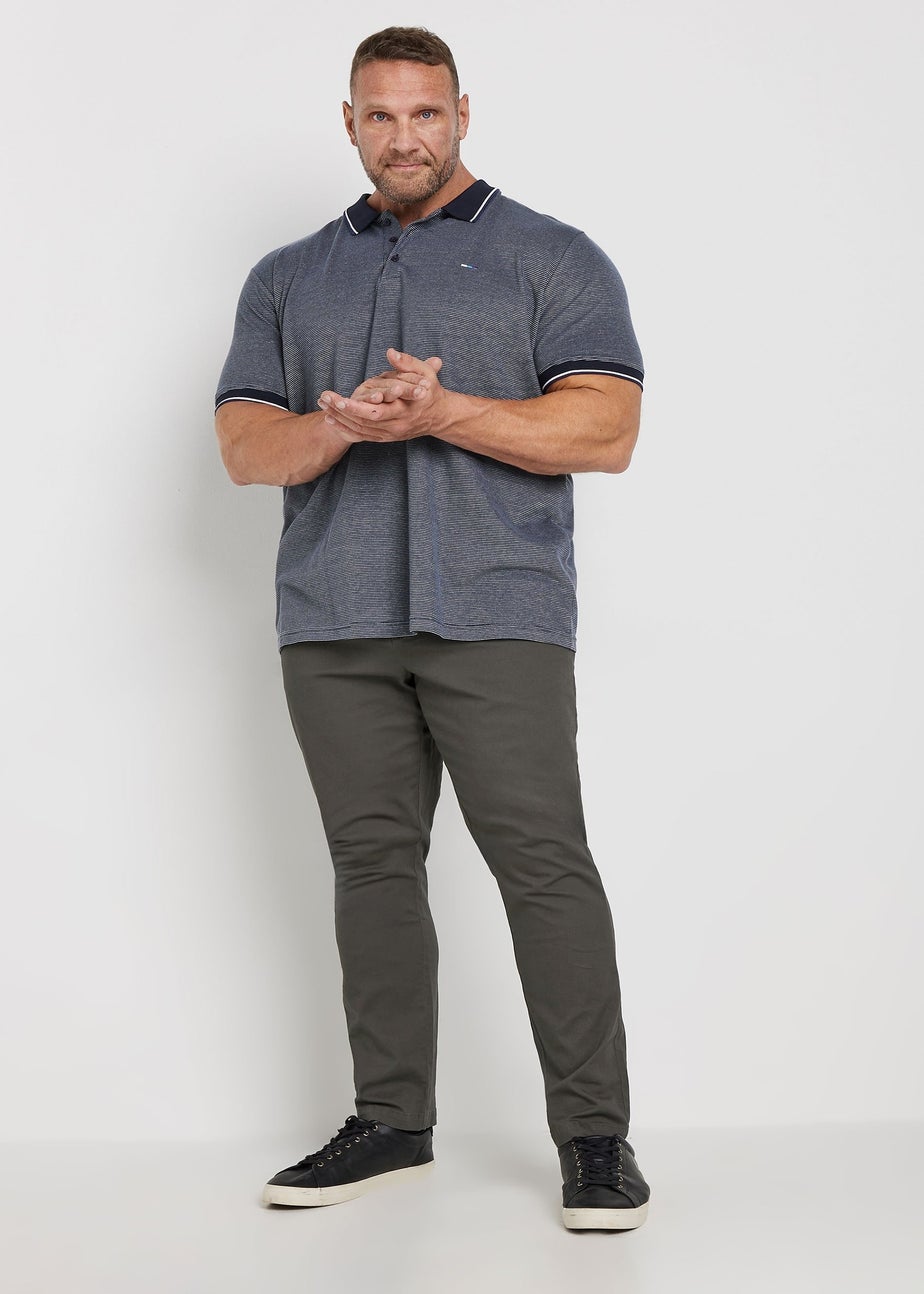 BadRhino Big & Tall Slate Grey Chino Trousers