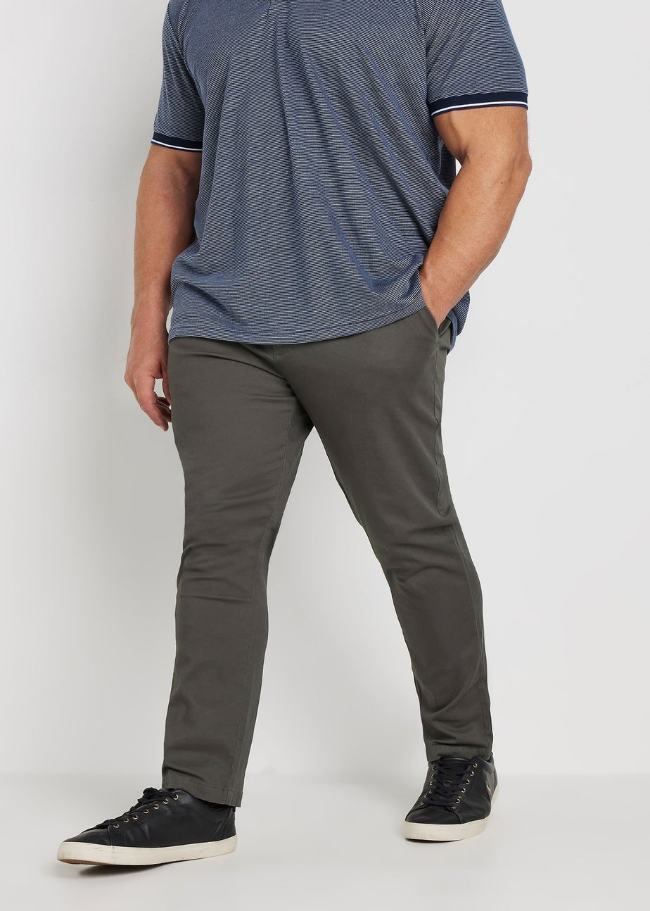 BadRhino Big & Tall Slate Grey Chino Trousers