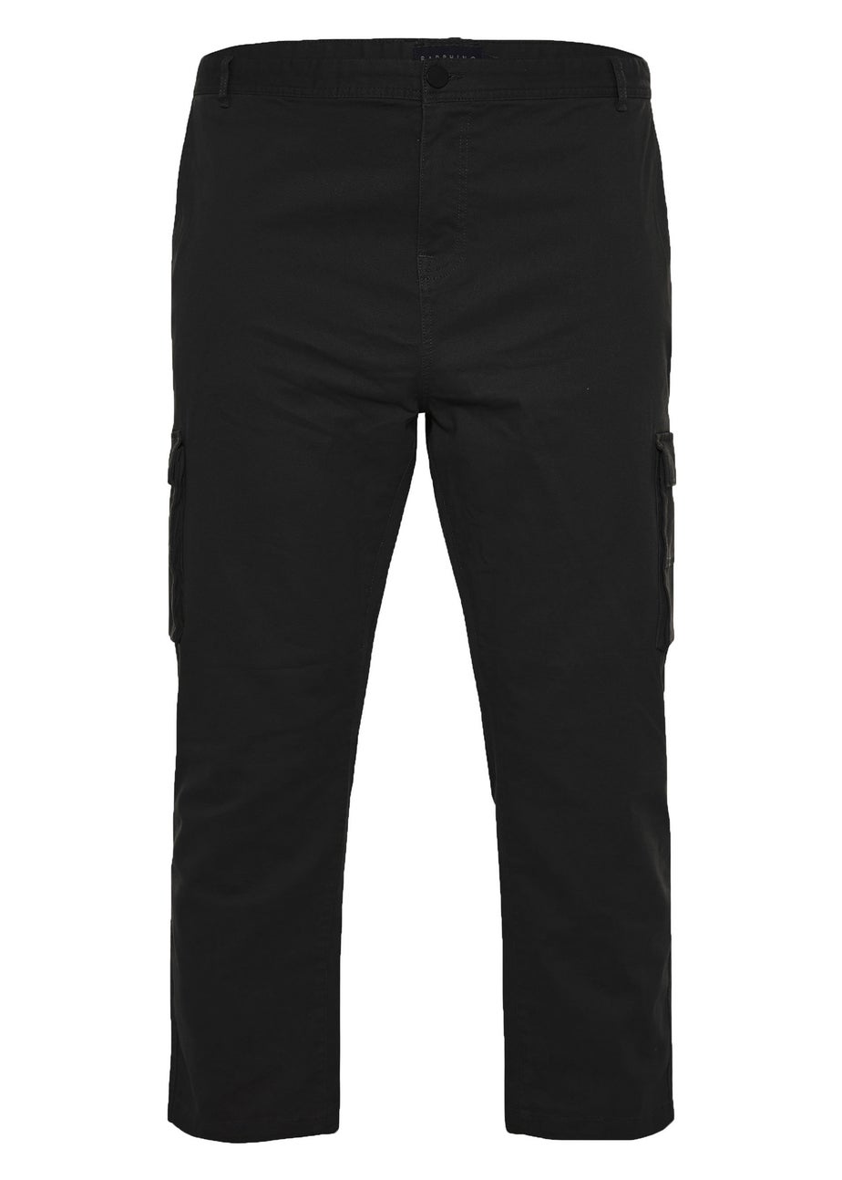 BadRhino Big & Tall Black Stretch Cargo Trousers