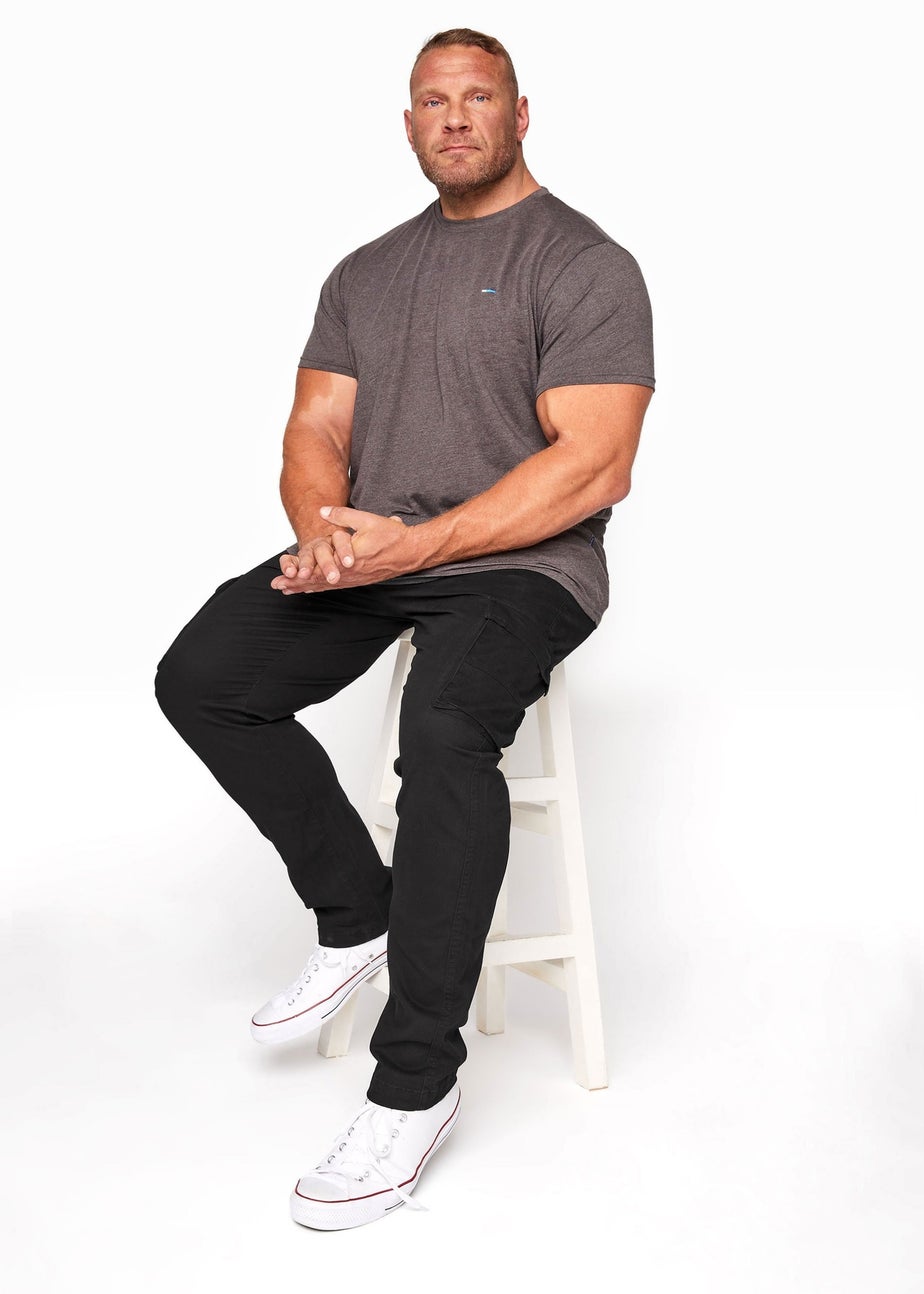 BadRhino Big & Tall Black Stretch Cargo Trousers