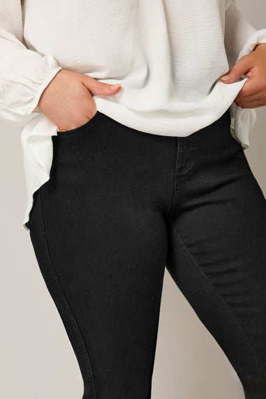 Evans Curve Black Straight Leg Jeans