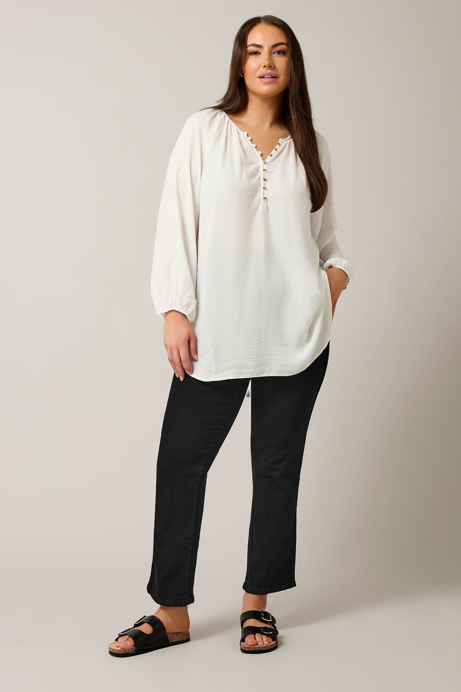 Evans Curve Black Straight Leg Jeans