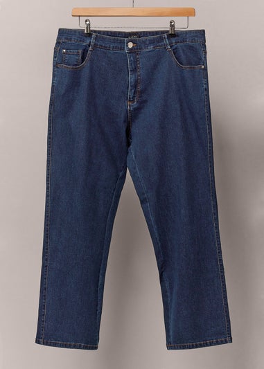 Evans Curve Indigo Blue Straight Leg Jean