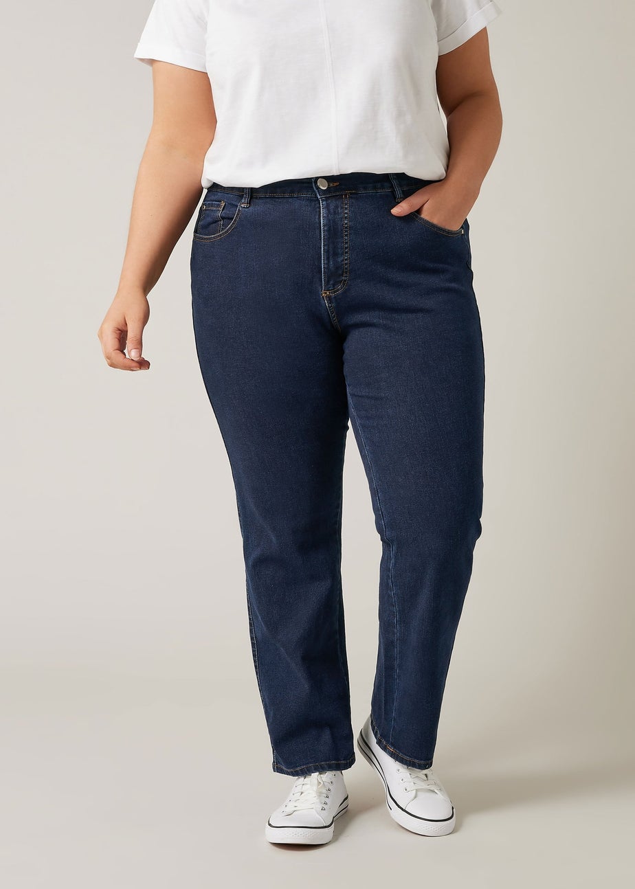 Evans Curve Indigo Blue Straight Leg Jean