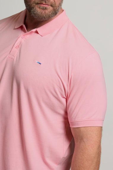 BadRhino Cotton Short Sleeve Pink Polo Shirt