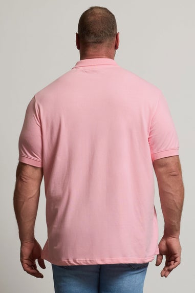 BadRhino Cotton Short Sleeve Pink Polo Shirt