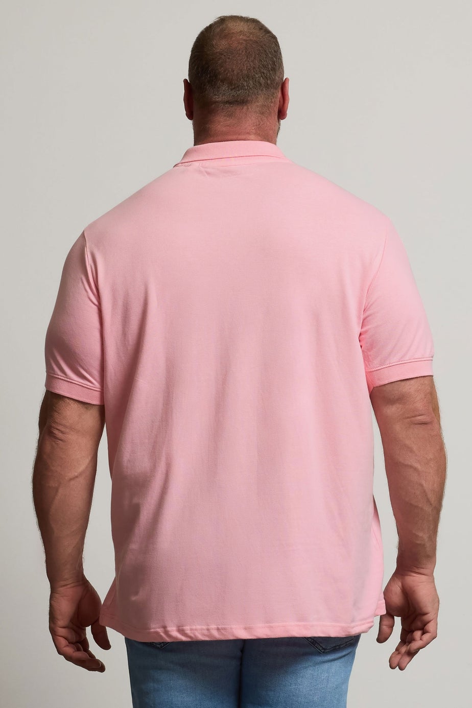 BadRhino Cotton Short Sleeve Pink Polo Shirt