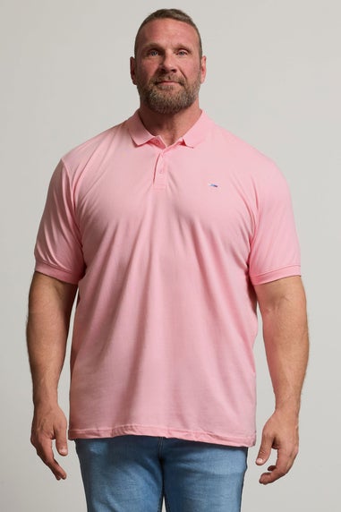 BadRhino Cotton Short Sleeve Pink Polo Shirt