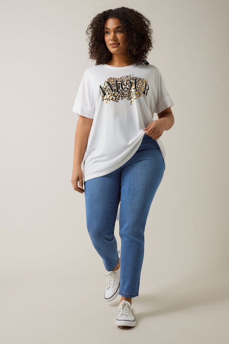 Evans Curve Mid Blue Skinny Jeggings