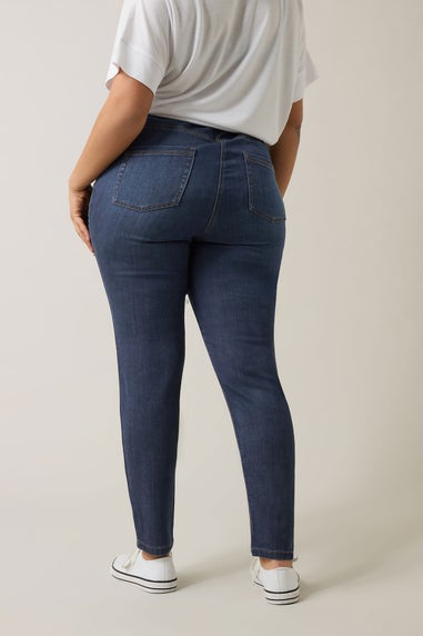 Evans Curve Indigo Blue Skinny Jeggings
