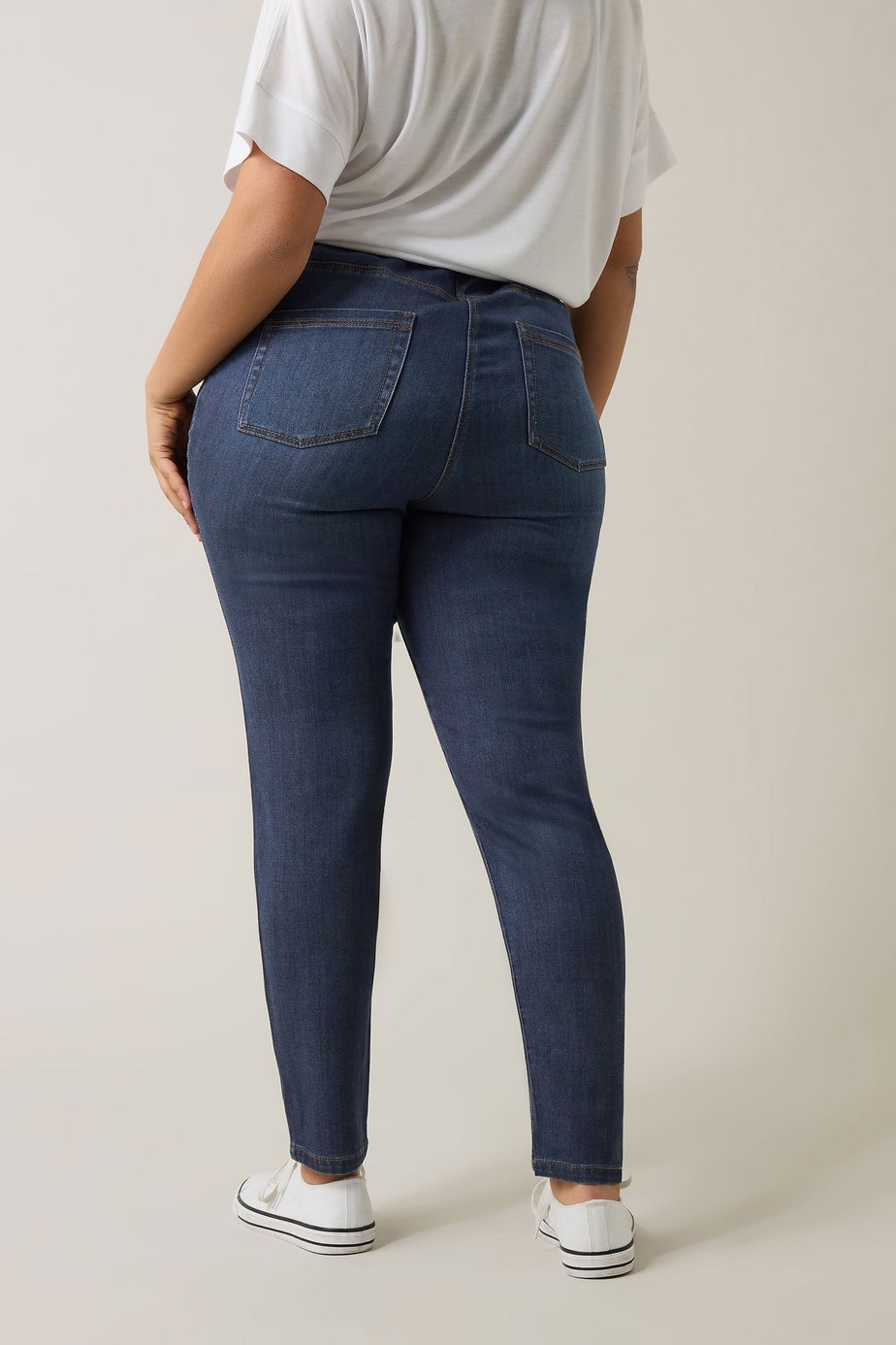 Evans Curve Indigo Blue Skinny Jeggings