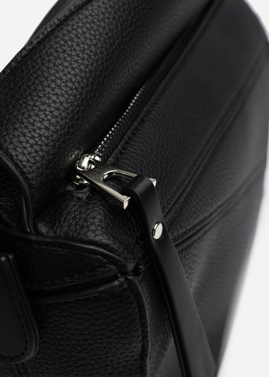 Where's That From Black Abrazo Geometric Top Handle Bag