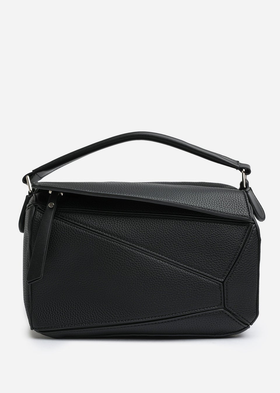 Where's That From Black Abrazo Geometric Top Handle Bag