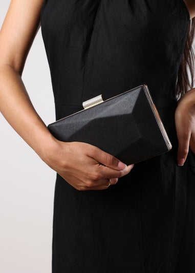 Where's That From Black Carvela Embellished Evening Clutch