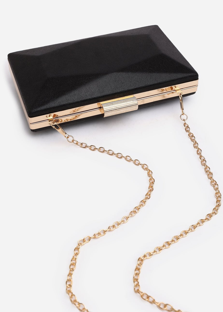 Where's That From Black Oceane Embellished Evening Clutch