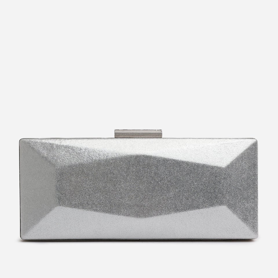 Where's That From Silver Carvela Embellished Evening Clutch