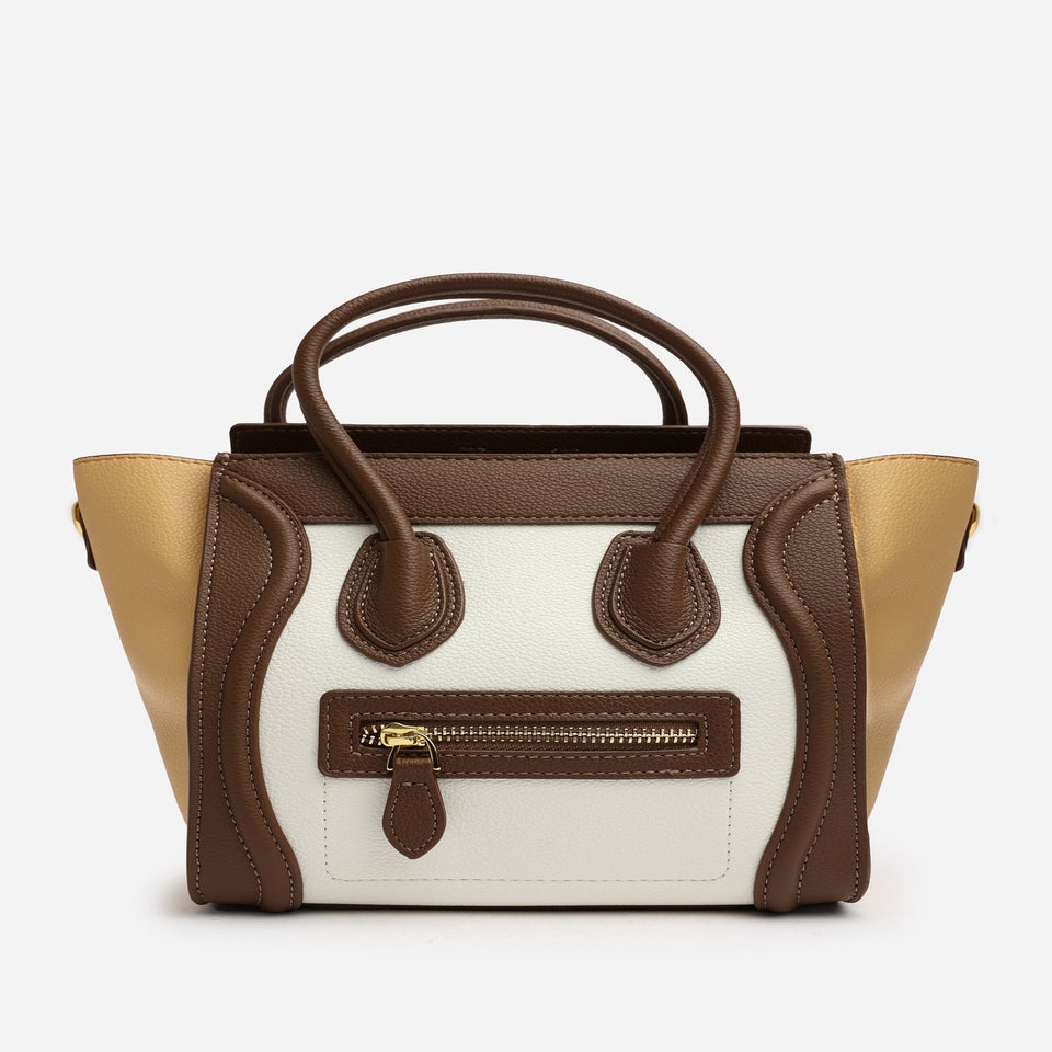 Where's That From Taupe Dulce Front Zip Tote Bag