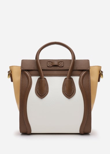 Where's That From Taupe Dulce Front Zip Tote Bag