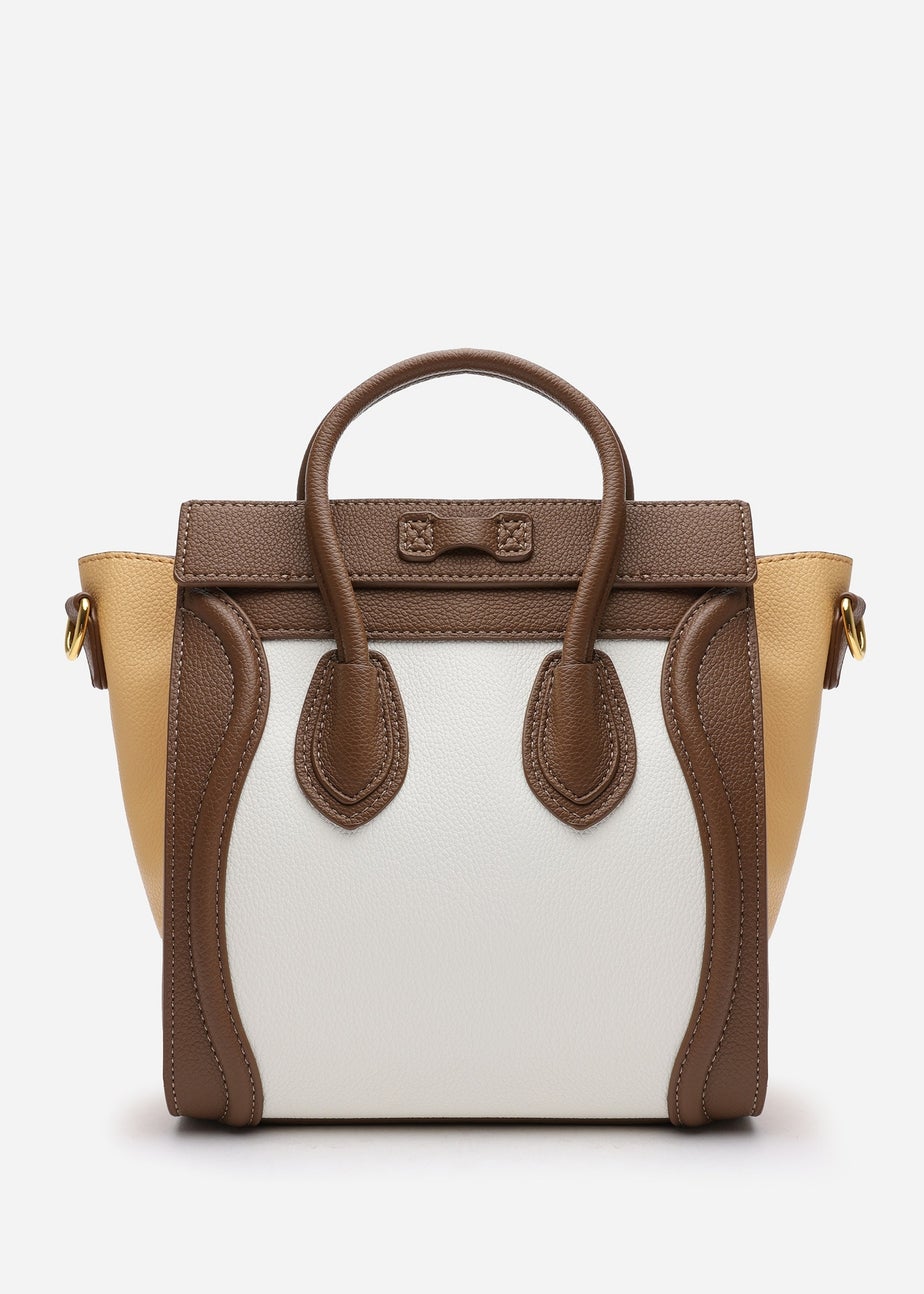 Where's That From Taupe Dulce Front Zip Tote Bag