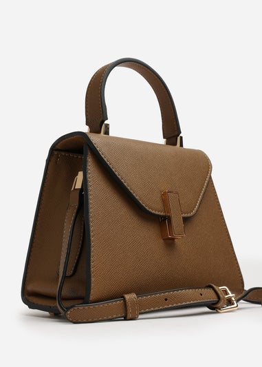 Where's That From Brown Mareas Top Handle Shoulder Bag