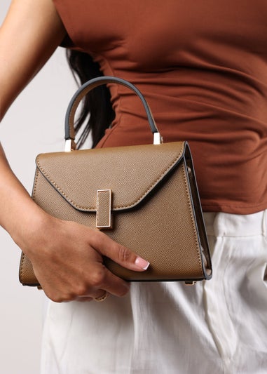 Where's That From Brown Mareas Top Handle Shoulder Bag