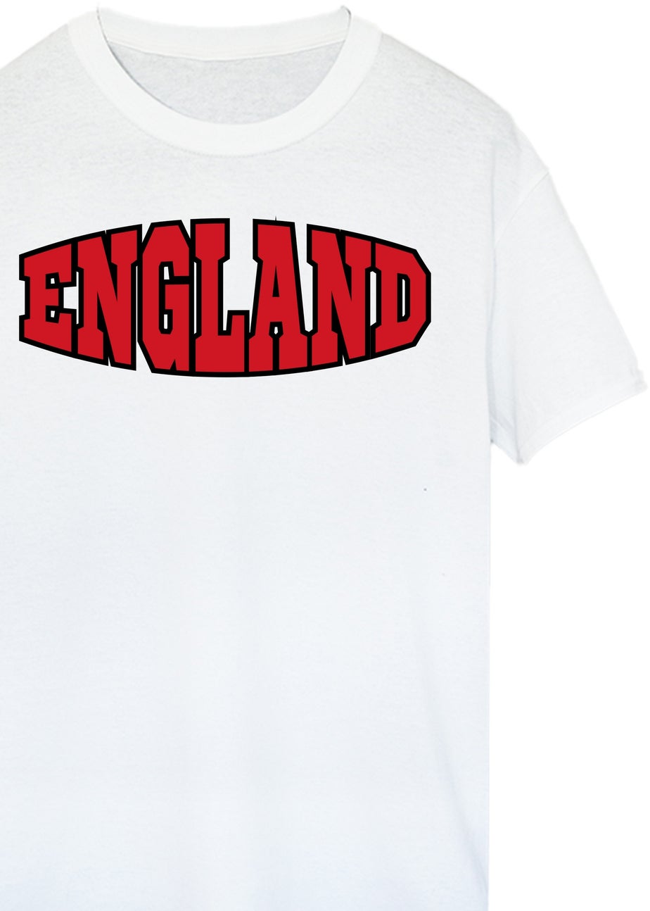 Brands In England Tapered White Graphic T-Shirt