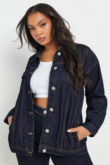 YOURS Curve Indigo Blue Oversized Denim Jacket