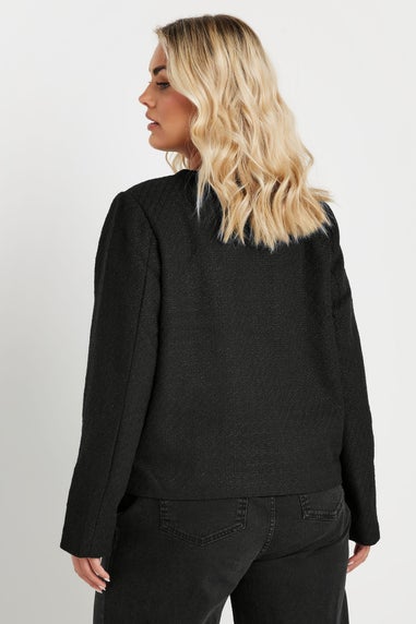 Yours Curve Black Boucle Jacket