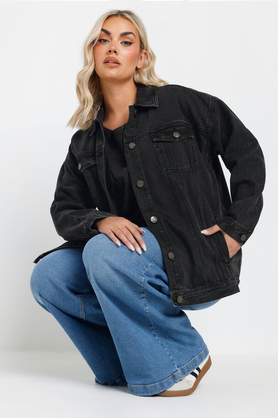 YOURS Curve Black Oversized Jacket