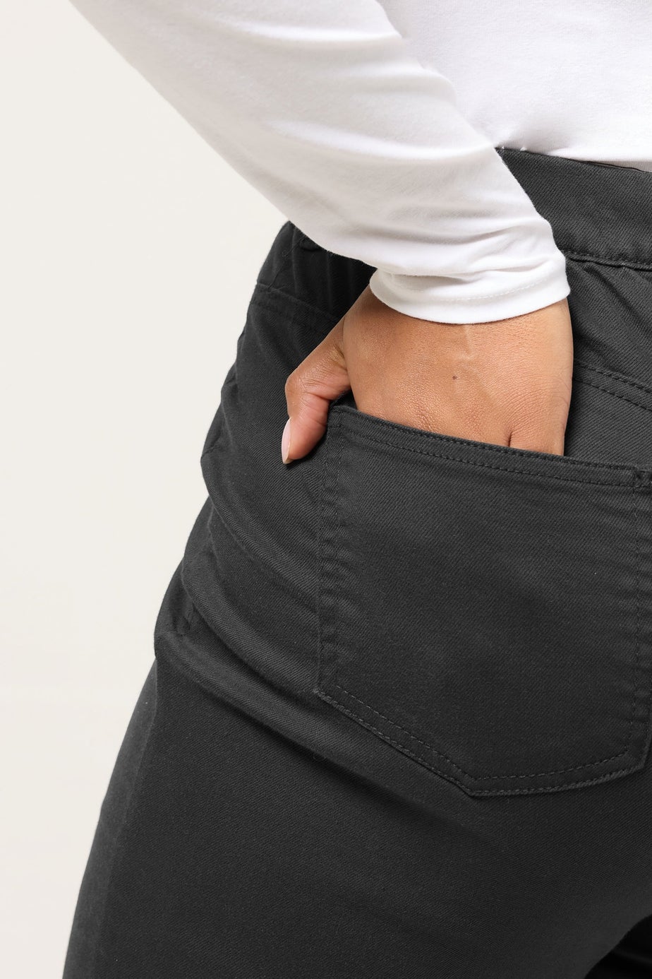 Yours Curve Grey Stretch Pull On GRACE Jeggings