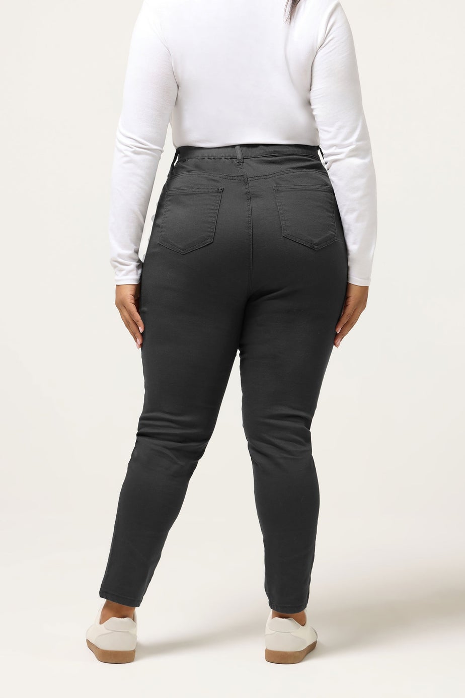 Yours Curve Grey Stretch Pull On GRACE Jeggings