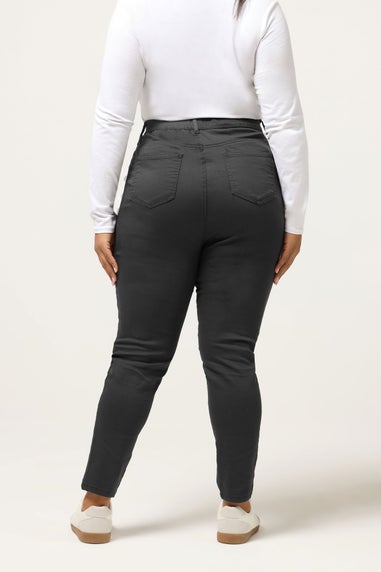 Yours Curve Grey Stretch Pull On GRACE Jeggings