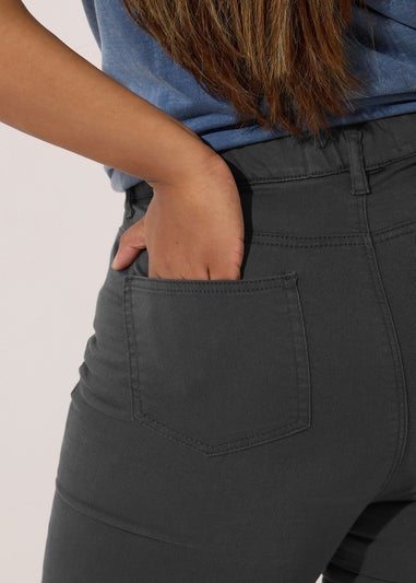 Yours Curve Grey Stretch Pull On GRACE Jeggings