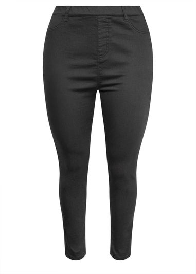 Yours Curve Grey Stretch Pull On GRACE Jeggings
