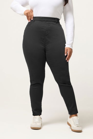 Yours Curve Grey Stretch Pull On GRACE Jeggings