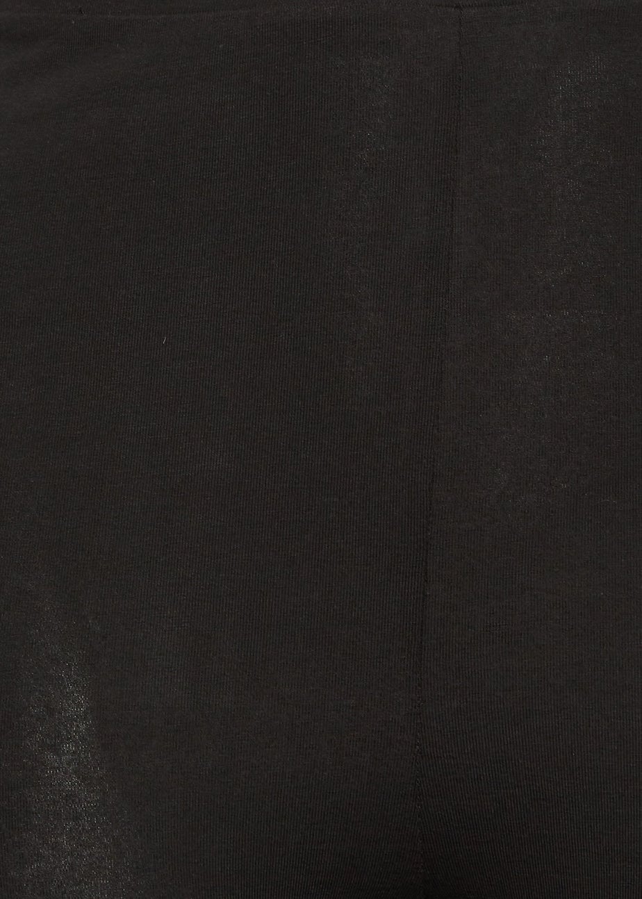 Yours Curve Black Zip Hem Leggings