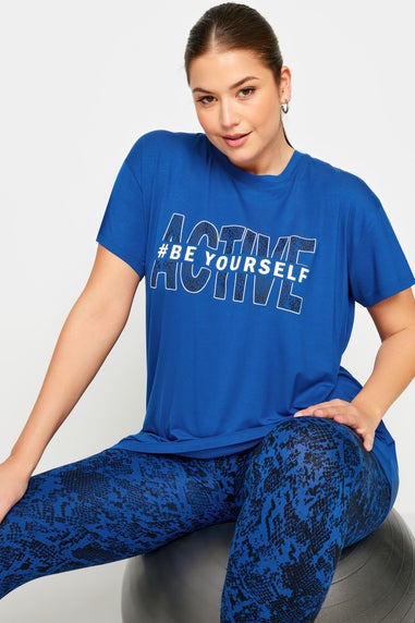 Yours Active Curve Blue Be Yourself Top