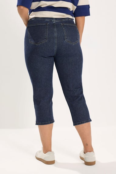 Yours Curve Indigo Blue Cropped AVA Jeans