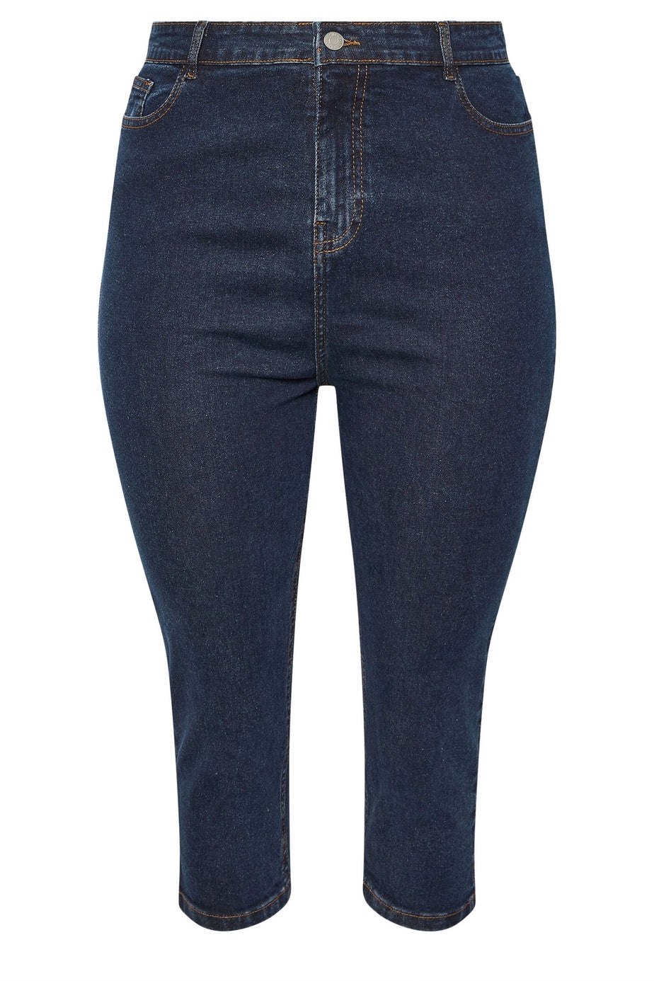 Yours Curve Indigo Blue Cropped AVA Jeans
