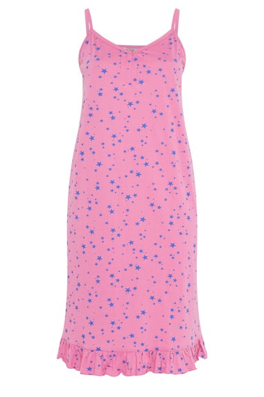 YOURS Curve Pink Star Print Chemise