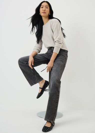 Oatmeal Sequin Yarn Jumper