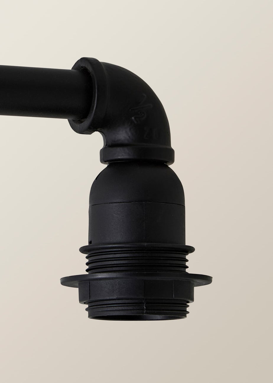 ValueLights Luiggi Black 5 Way Bar Ceiling Light