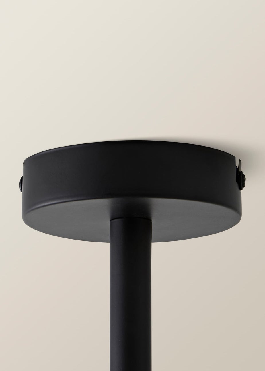 ValueLights Luiggi Black 5 Way Bar Ceiling Light