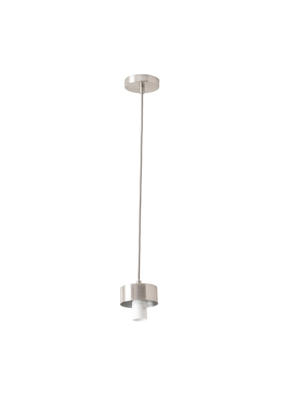 ValueLights Brianna Brushed Chrome Cap Adjustable Pendant Ceiling Light