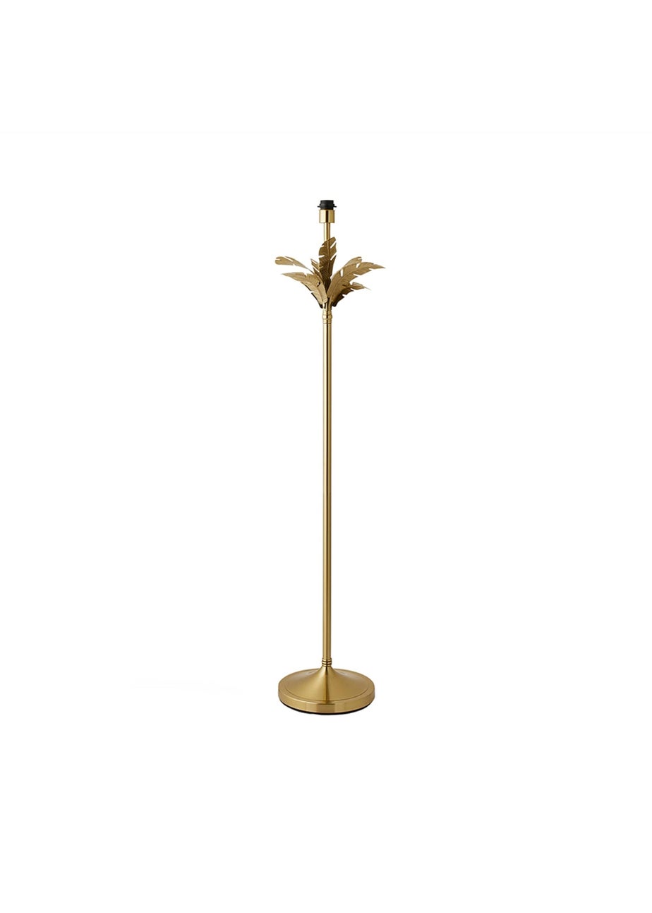ValueLights Christina Gold Palm Leaf Floor Lamp Base